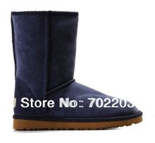 Free Shipping Navy Blue Women’s Classic Short 5825 Snow Boots winter shoes