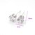 Free Shipping!!! Wholesale Quality Women's 6MM Crown Style Platinum Plated & Zircons Stud Earrings, Factory Price! (110526-05)