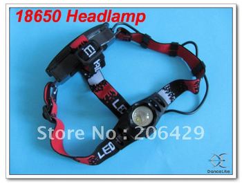 NEW Zoom CREE Q5 LED Headlamp with Charger Powered by 18650 Battery