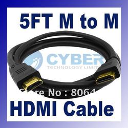 Promotions!! 5FT(1.5M) Gold Plated HDMI Cable Male to Male Digital A/V for LCD DVD HDTV freeshipping dropshipping(China (Mainland))