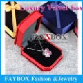High quality ,7.5X10X3.2cm, 24pcs/lot,romantic wedding Luxury velvet necklace box, jewelry display gift box
