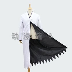 BLANQUEE el traje cosplay S M L XL XXL del capote largo blanco del bankai del hueco del ichigo del kurosaki