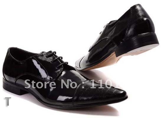Free Shipping Luxury men 39s wedding shoes dress shoes business shoes Black