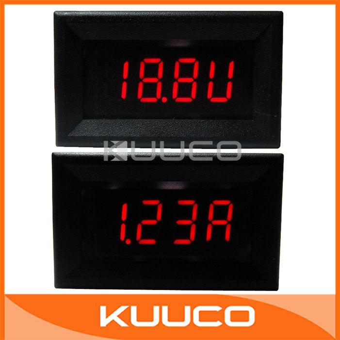 Dual Mode Panel Meter Digital Voltage Current Meter DC 4.5-30V Voltmeters 0-2A Ammeter Panel Meter #090714(China (Mainland))