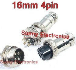 Frete grátis 20 pcs 4 pin masculino feminino& diâmetro 16mm fio conector do painel gx16 circular conector plug socket