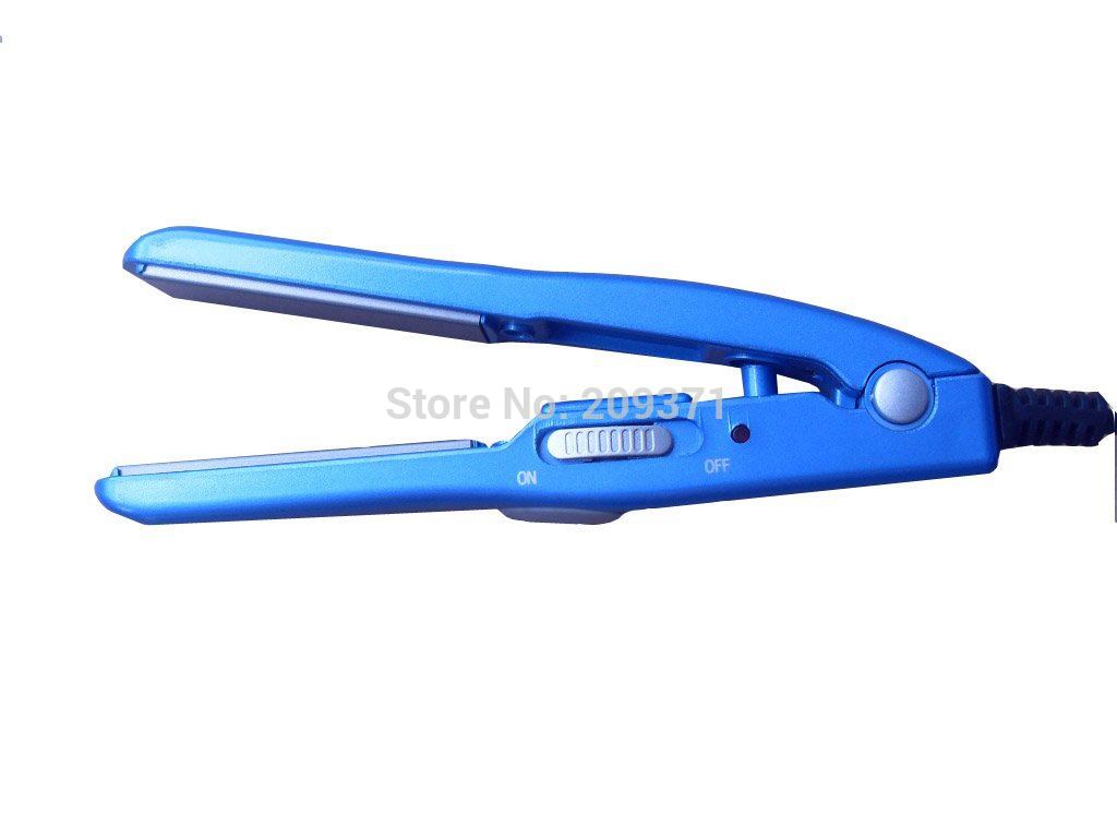 Mini Straightener do cabelo, pro placas titanium nano, 1 transporte livre ajustado