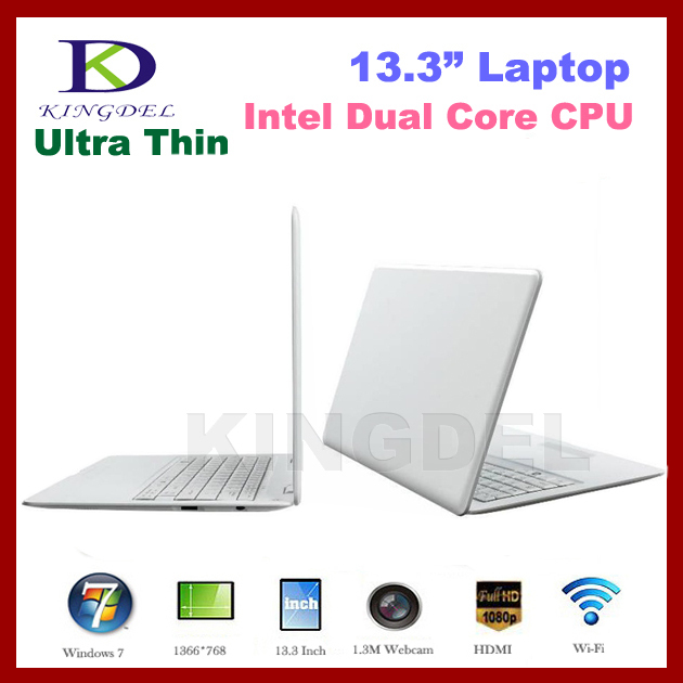 NEW 13 3 Inch Ultrabook Laptop Computer with Intel Atom D2500 Dual Core 1 86Ghz 2GB