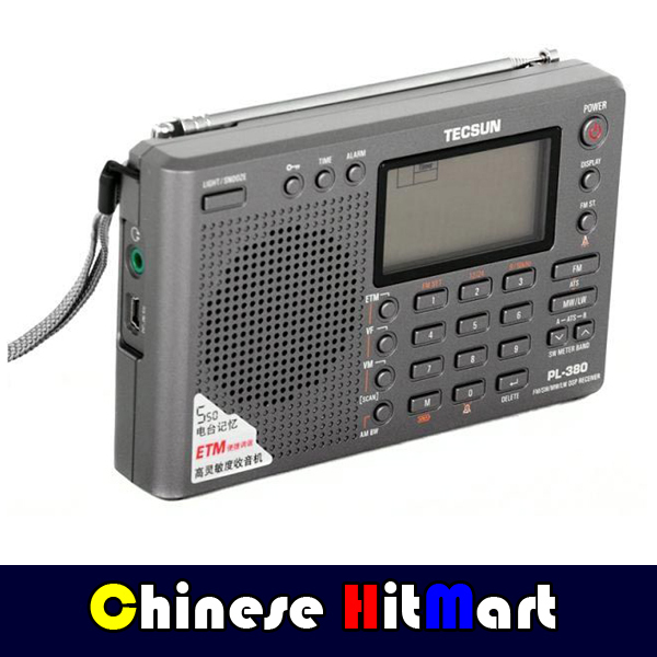 Wholesaler TECSUN PL 380 Gift PLL DSP with ETM function FM stereo AM SW LW World