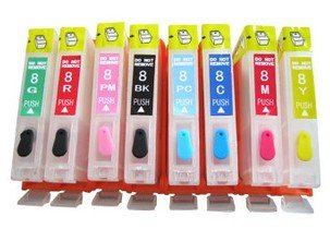 CLI 8 Refillable Cartridges for Canon PRO 9000