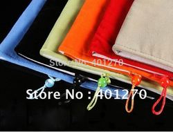 100pcs Mofi soft sleeve case pouch cloth bag for tablet PC ipad2 ipad3 9.7 Inch cotton flannel lint protector(China (Mainland))