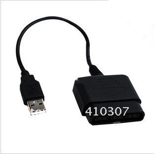 USB Controller to Sony Playstation 2 PS2 Converter PC Adapter Cable Black High Quality Hot New