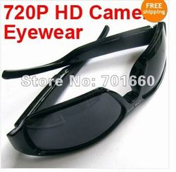 New 720P HD Digital Video Camera Sun Glasses Video Camera Eyewear DVR Camcorder AVP015EB(China (Mainland))