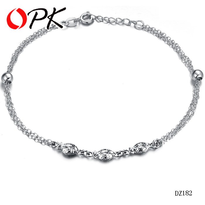OPK-JEWELRY-Free-Shipping-White-gold-plated-Fish-Anklet-women-anklet ...