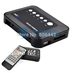 TV HD Media Player 720P Multi Media Video Player SD USB MKV RM RMVB AVI MPEG4 Center Remote Free Shipping(China (Mainland))
