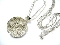 Polished Shiny Pendant Necklace, made of alloy