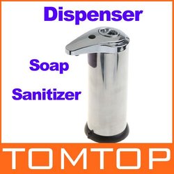 Automatic stainless steel Sensor Soap & Sanitizer Dispenser Touch-free Kitchen Bathroom Freeshipping Dropshipping Wholesale(China (Mainland))