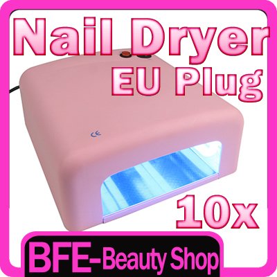 Wholesale 10Set/lot Professional 36W UV Lamp Dryer For Gel Nail Curing Art