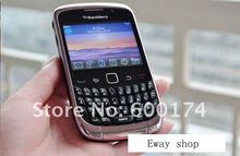 Hot sale unlocked original BlackBerry Curve 3G 9300 WIFI GPS QWERTY PIN IMEI valid refurbished mobile