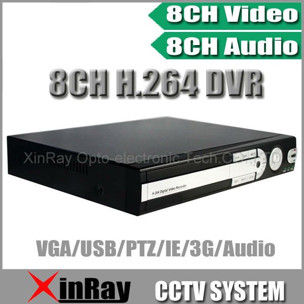 8CH Real time CCTV Standalone DVR 8CH Video and 8CH Audio support Remote Viewing by Network