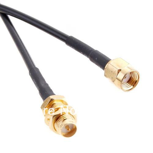 Купить Новый 3 м 10 футов wifi антенна rp-sma удлинительный кабель ...