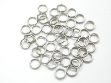 6mm 50 pcs Stainless Steel Split Rings for Blank Lures Crankbait Hard Bait Fresh Water Shallow Water Bass Walleye Fishing UPR6mm