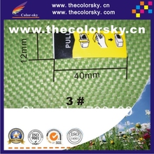 (ACC-YT1) yellow tag label air duct film for Epson Canon Lexmark Kodak ink cartridge air hole size 3# 12*40mm free shipping dhl