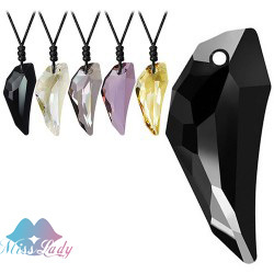 18K Gold Plated Crystal Casual Sporty teen wolf Pendant Necklaces Wholesale Fashion Jewelry for men 4401