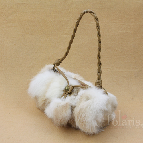 Free shipping 2014 new fashionable lady s handbags casual genuine rabbit fur bags women s shoulder