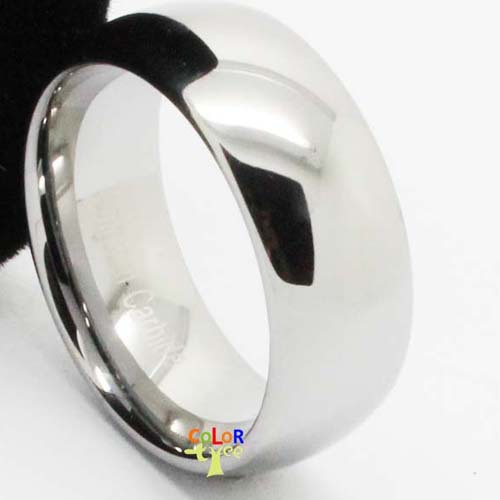 8MM Men Lady Polished Tungsten Engagement Ring Promise Wedding Band Gift SIZE 8 13