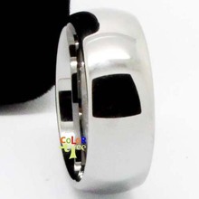 8MM Men Lady Polished Tungsten Engagement Ring Promise Wedding Band Gift SIZE 8 13