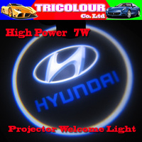 HK POST FREE + Wholesale 10 pairs 3D Car Projector Laser Door Welcome led Shadow Logo Light for Hyundai 186 logo mix ok #I07052