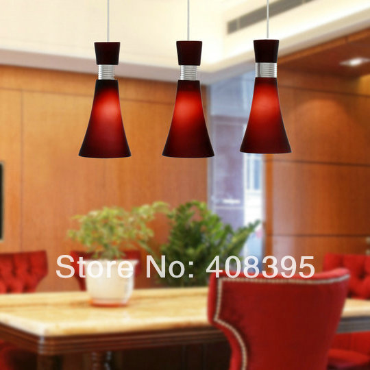 free shipping Stainless Steel 3-Light Pendant Light Streamline Dedigned(China (Mainland))