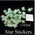3000pcs /lot Home Wall Glow In The Dark Star Stickers Decal Baby Kids Gift Nursery Room