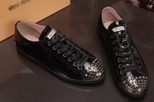 free shipping womens brand real leather good Quality black white Cream metal toe low cut sneaker