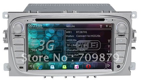 7 inch touchscreen Ford Focus Car PC+3G internet+DVD/GPS/Radio+RDS/Digital TV/Bluetooth/Support iPod/Steering Wheel Control(China (Mainland))