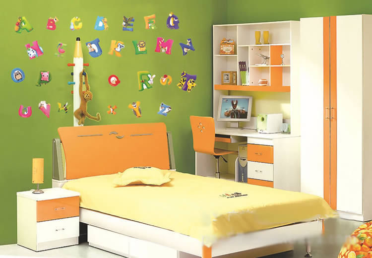 Cartoon-kids-large-decorative-letters-wall-sticker-kids-bedroom-wall ...