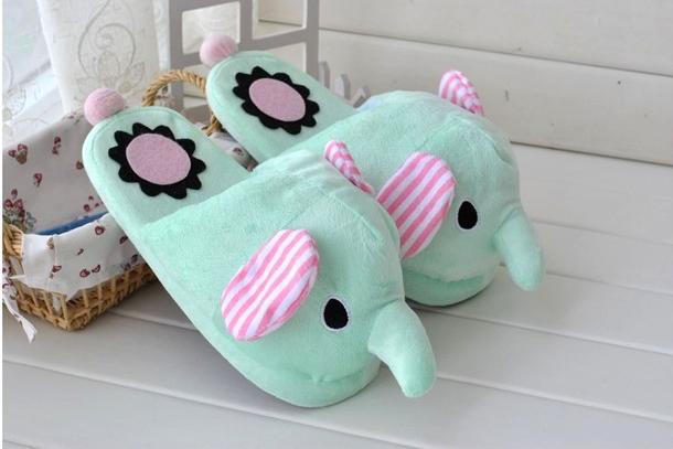 slippers circus women winter shoes indoor plush slippers elephant elephant women for  sentimental