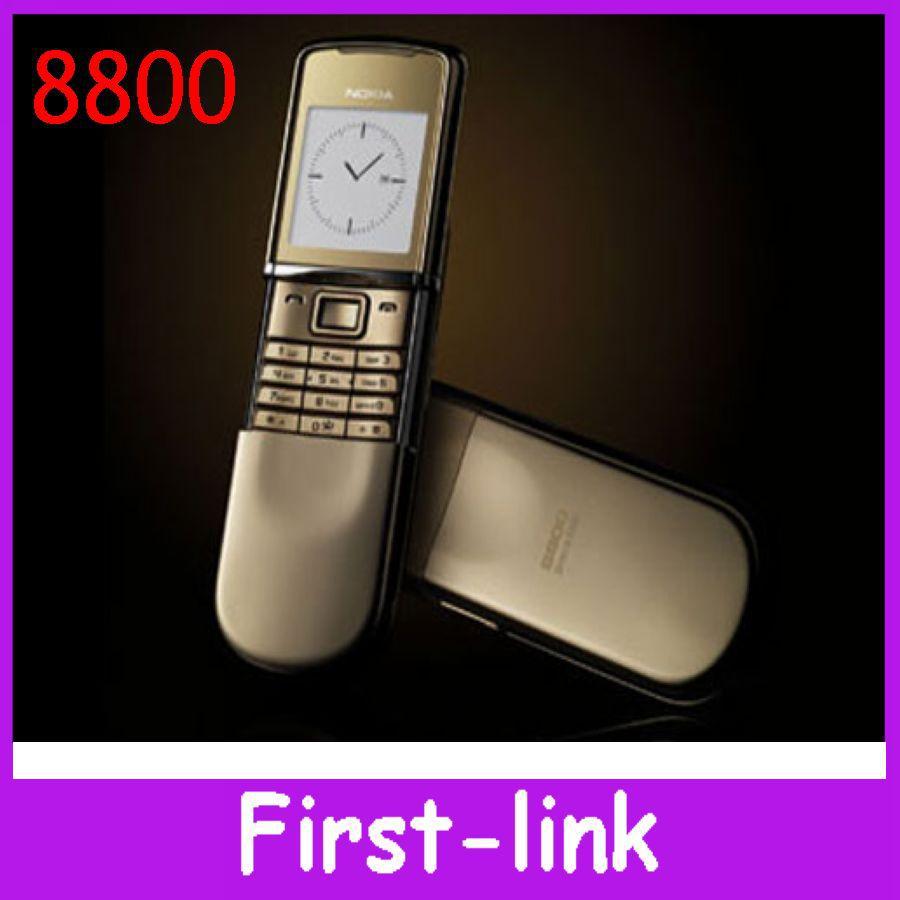 12 money wrranty Original Nokia 8800 sirocco russian keyboard unlocked phone 128MB internal memory Triband bluetooth headset(China (Mainland))