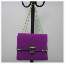 Designer lady handbag stylish bags Size 24 x 27x10cm material velvet Colors purple shoulder straps two