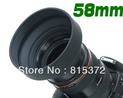 58 mm 58mm 3 in 1 3-Stage Rubber Lens Hood For DSLR Camera for canon for nikon DEC1469 Free Shipping(China (Mainland))