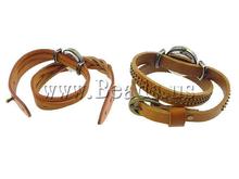 2013 Jewelry Free Shipping 5 strands Bag Punk Style Rivet Analog Genuine Leather Quarts Watch For