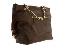 Fashion women handbag Brown Tassel golden chain shoulder bag