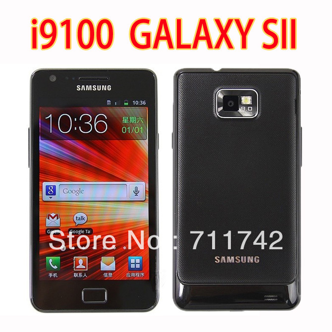 Original Samsung GALAXY S2 I9100 Smartphone,Android 4.0,Wi-Fi,GPS,8.0MP,4.3inch high clear Touchscre Fast shipping(China (Mainland))