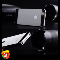Luxury Chrome Mirror Finished Metal Aluminum Hard Protector Case Back Cover For iphone 5 with 3 styles, Free E-PACKET(China (Mainland))
