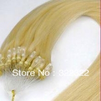 Brazilian remy hair extension loop hair Fusion Hair Micro ring hair extension free shipping(China (Mainland))