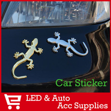 4 x 3D Chrome Metal Decal Car Body Parts Window Sticker Emblem Badges Spider/ Gecko / Dragon / Cobra Auto Accessories CZ001-4
