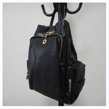 Hot sale fashion Backpacks material PU black size 37 x 35cm 4 different colors packing 1pcs