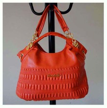 name brand handbag,Size:39 x 26cm,PU + metal,4 different colors, orange shoulder straps,Three function,Free shipping