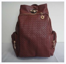 Hot sale fashion Backpacks,material:PU,brown, size:37 x 35cm,4 different colors,packing: 1pcs/opp bag,Free shipping