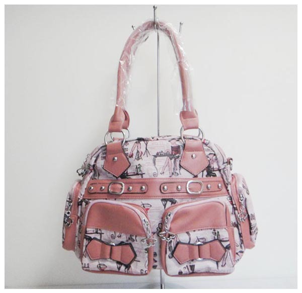 wholesale travel bags leisure bags Luggage handbag material PU Size 40 x26cm 3different colors pink two